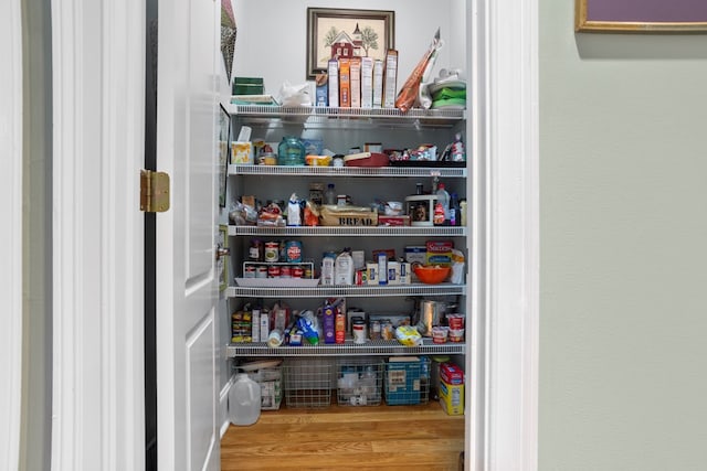 view of pantry