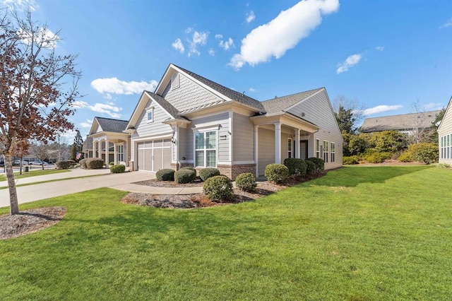 view of side of home with a yard