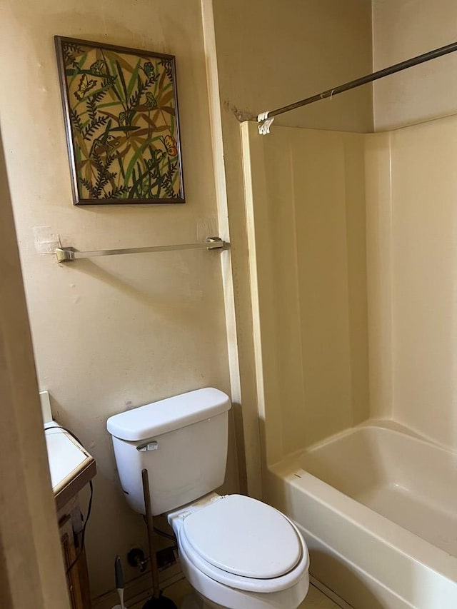 bathroom with  shower combination and toilet