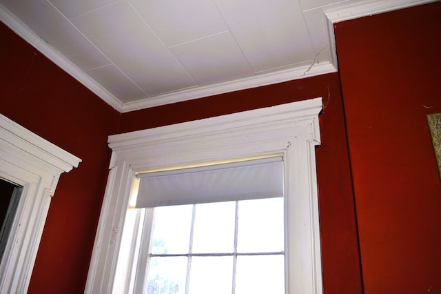 room details featuring crown molding