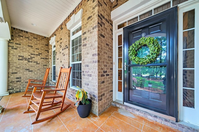 229 Old Plantation Trl, Milledgeville, GA 31061 - entrance to property featuring brick siding and covered porch