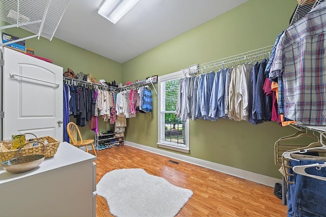 229 Old Plantation Trl, Milledgeville, GA 31061 - spacious closet with visible vents and wood finished floors