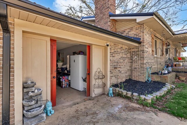 100 Cross Plains Hulett Rd, Carrollton, GA 30016 - entrance to property featuring brick siding and a chimney