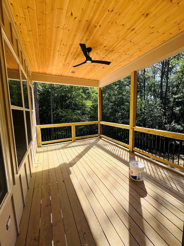 280 Greystone Dr, Milledgeville, GA 31061 - deck featuring ceiling fan