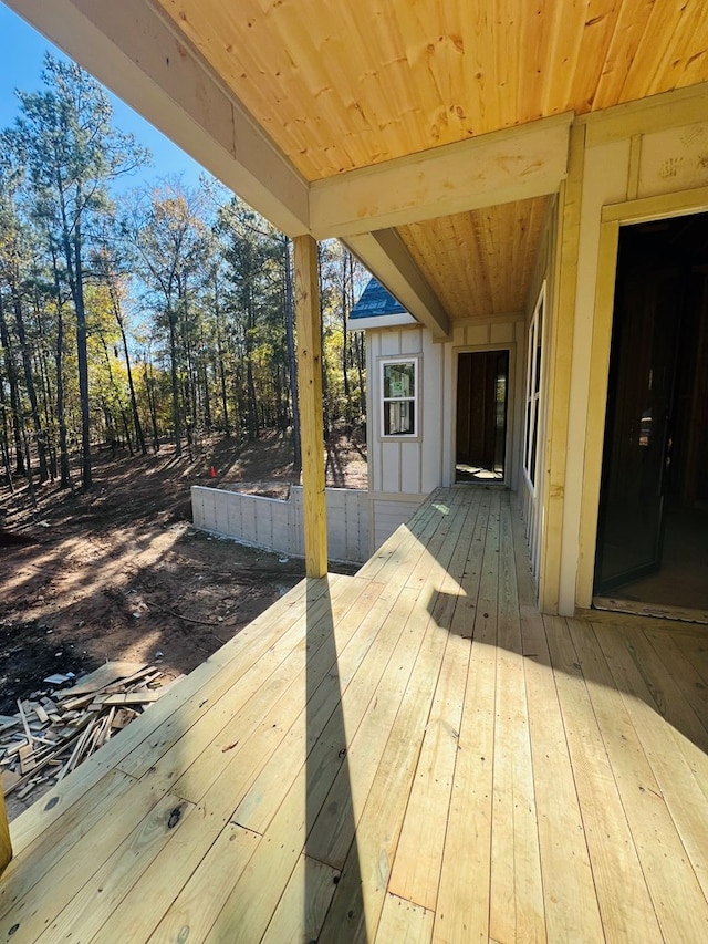 view of wooden terrace