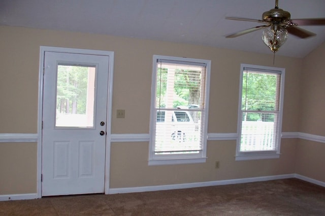 121 Long Island Dr, Eatonton, GA 31024 - carpeted foyer featuring healthy amount of natural light and a ceiling fan