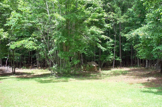 121 Long Island Dr, Eatonton, GA 31024 - view of grassy yard with a wooded view