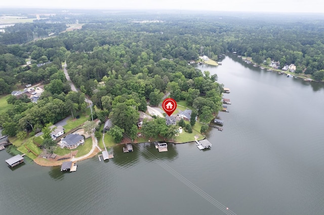 202 Jackson Rd, Milledgeville, GA 31061 - bird's eye view of a nearby body of water and a heavily wooded area