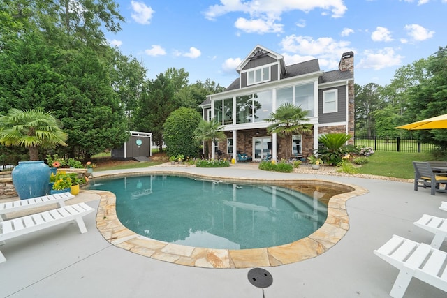202 Jackson Rd, Milledgeville, GA 31061 - view of swimming pool with a patio area