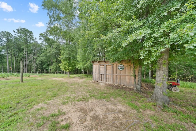 2163 N Jefferson St, Milledgeville, GA 31061 - view of yard featuring a shed