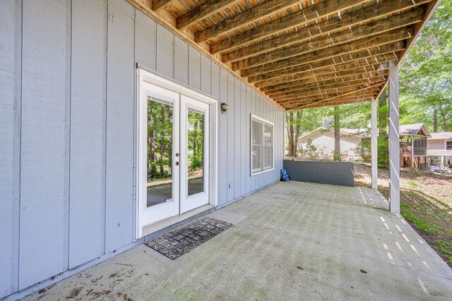 154 Old Plantation Trl, Milledgeville, GA 31061 - view of patio / terrace with french doors