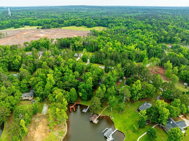 154 Old Plantation Trl, Milledgeville, GA 31061 - drone / aerial view of a forest and a large body of water