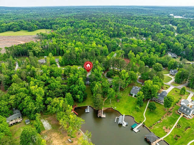 154 Old Plantation Trl, Milledgeville, GA 31061 - aerial view of a nearby body of water and a forest