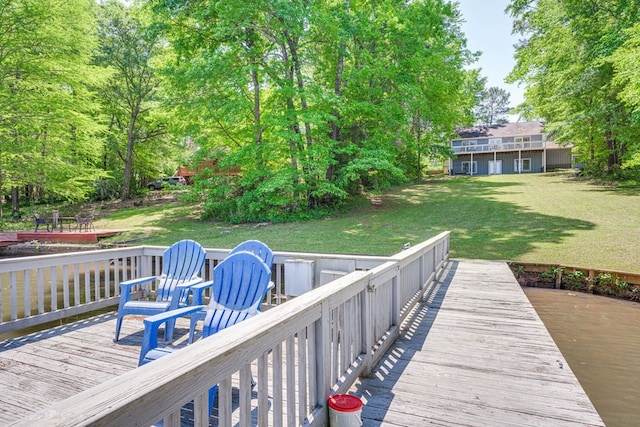 154 Old Plantation Trl, Milledgeville, GA 31061 - deck featuring a yard