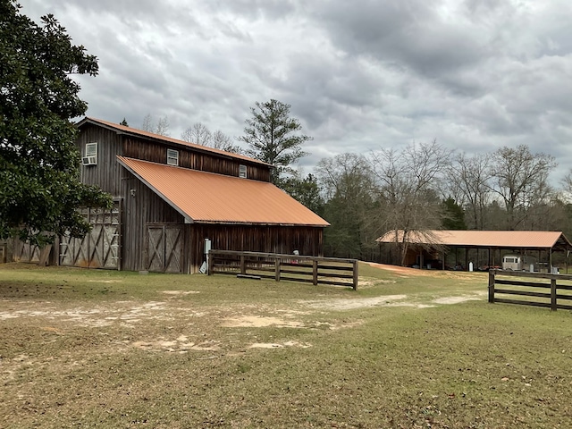 view of stable