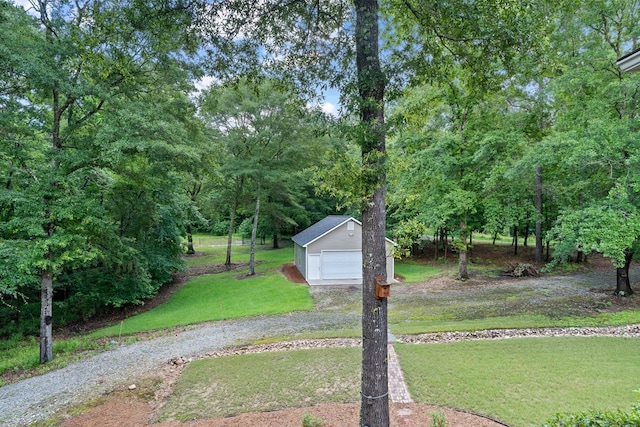 411 Rockville Rd, Eatonton, GA 31024 - view of grassy yard featuring an outdoor structure and a garage