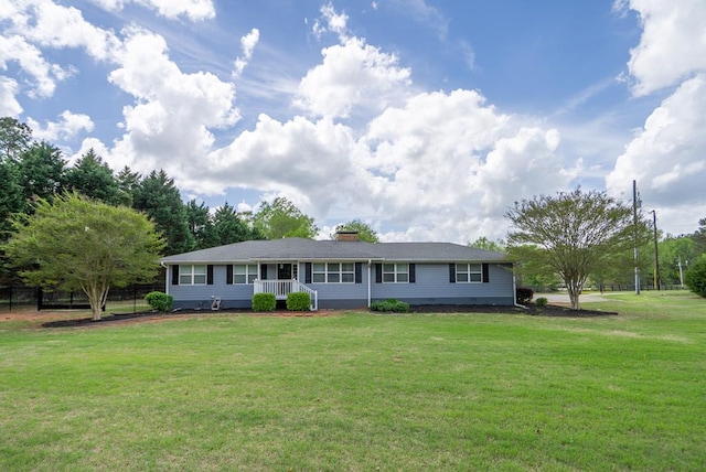 220 Pitts Chapel Rd, Newborn, GA 30056 - view of front of property with a chimney and a front yard