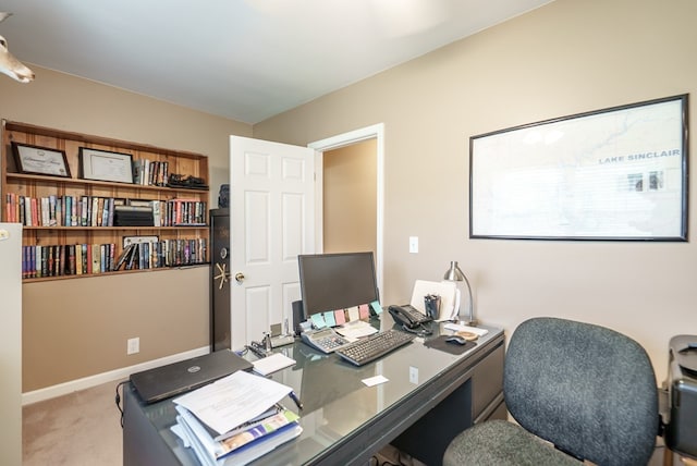 220 Pitts Chapel Rd, Newborn, GA 30056 - home office featuring baseboards and carpet floors
