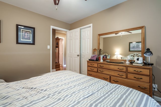 220 Pitts Chapel Rd, Newborn, GA 30056 - bedroom with a ceiling fan and a closet
