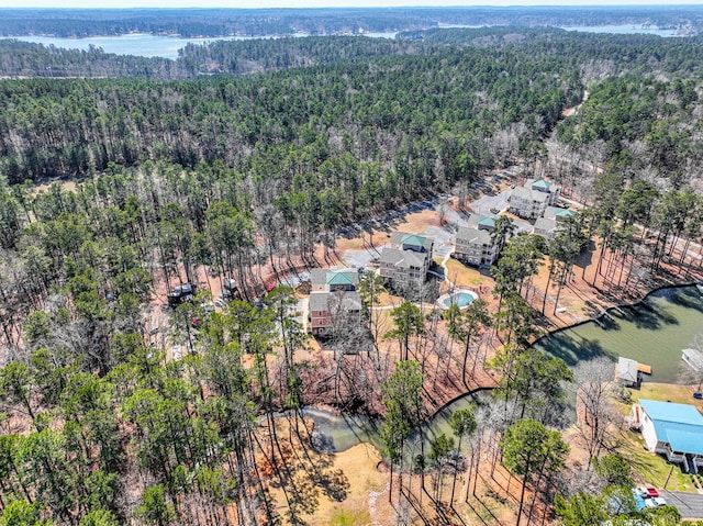 222 Sheffield Dr Unit E-5, Sparta, GA 31087 - aerial view featuring a water view and a view of trees