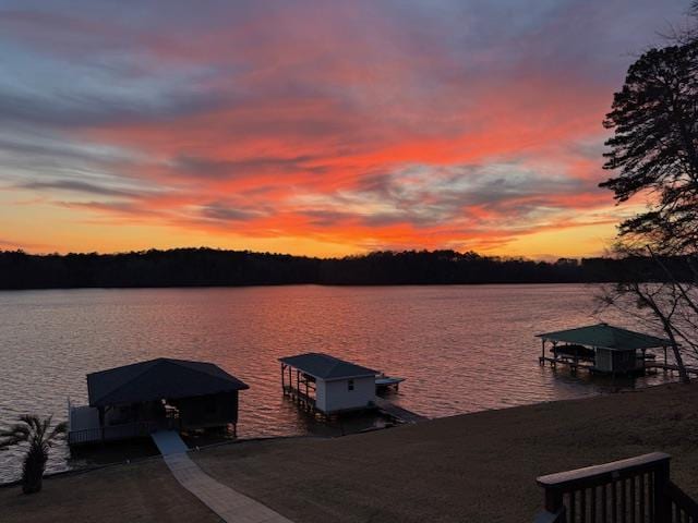 126A N Little River Run, Eatonton, GA 31024 - dock featuring a water view