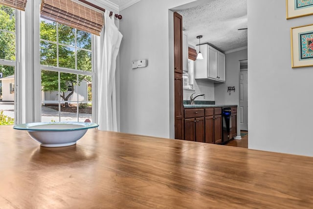 126A N Little River Run, Eatonton, GA 31024 - interior space featuring ornamental molding, healthy amount of natural light, and a textured ceiling