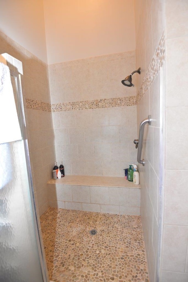 full bath featuring a shower stall