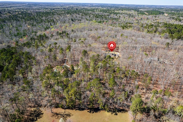 220 Oconnor Dr, Milledgeville, GA 31061 - aerial overview of property's location with a heavily wooded area