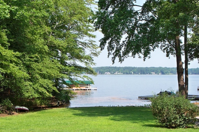 307 E River Bend Dr, Eatonton, GA 31024 - water view with a boat dock
