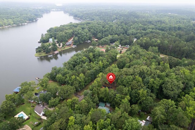 172 Southshore Rd, Eatonton, GA 31024 - aerial view of property's location featuring a large body of water and a forest