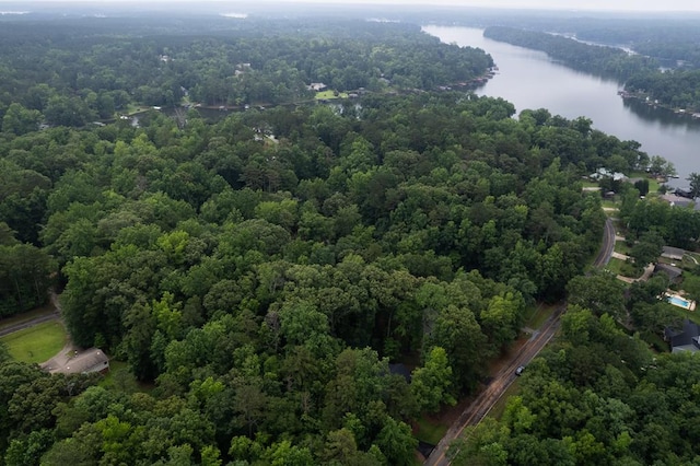 172 Southshore Rd, Eatonton, GA 31024 - aerial overview of property's location with a large body of water and a forest