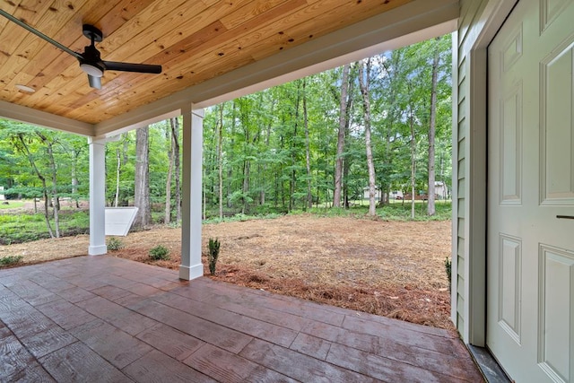 172 Southshore Rd, Eatonton, GA 31024 - view of patio / terrace featuring a ceiling fan