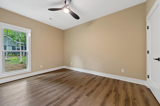 172 Southshore Rd, Eatonton, GA 31024 - unfurnished room featuring wood finished floors and ceiling fan