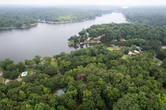 172 Southshore Rd, Eatonton, GA 31024 - aerial view of a large body of water and a heavily wooded area