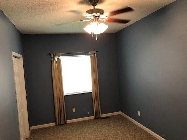 104 Wesley Ct, Eatonton, GA 31024 - carpeted empty room featuring a ceiling fan and a textured ceiling