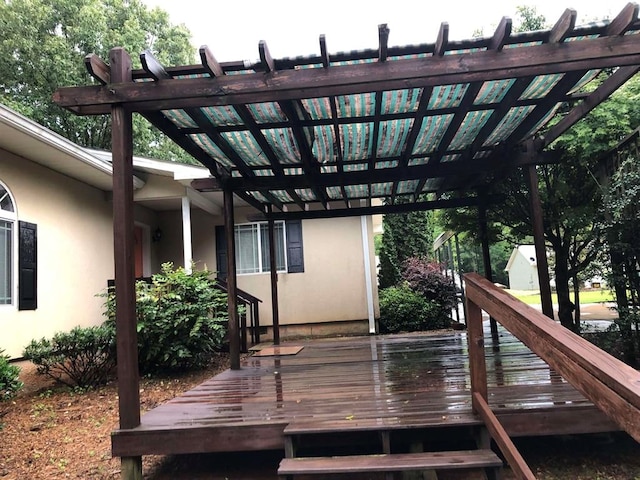 104 Wesley Ct, Eatonton, GA 31024 - deck featuring a pergola