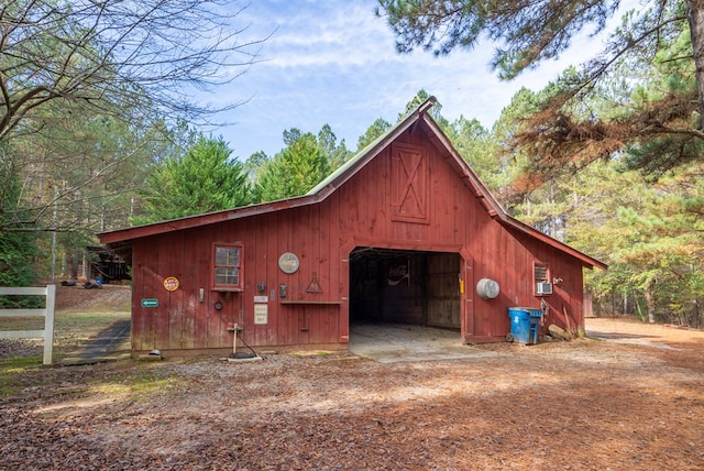 view of outdoor structure