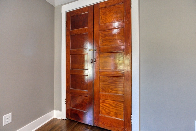 interior space featuring hardwood / wood-style flooring