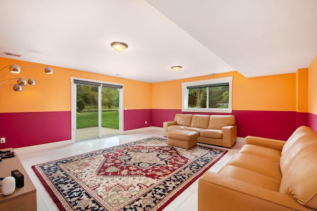 living room with a wealth of natural light