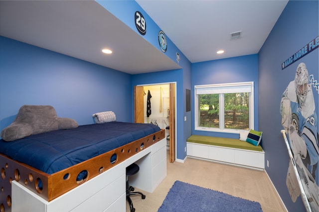 12737 Sanctuary Pl, Grand Haven, MI 49417 - bedroom with carpet, baseboards, recessed lighting, and an office area