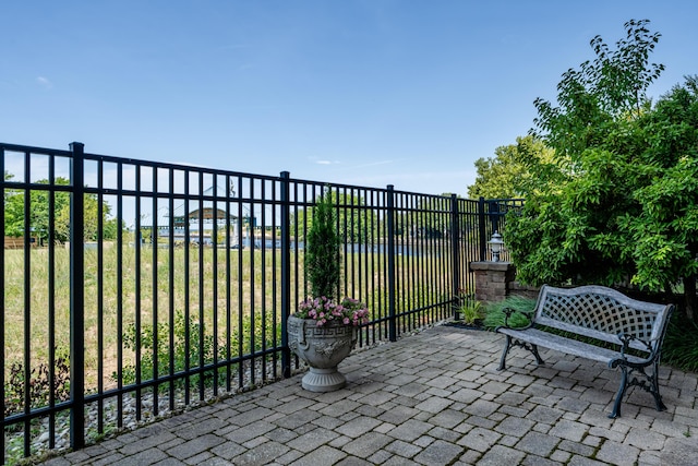 view of patio / terrace with fence