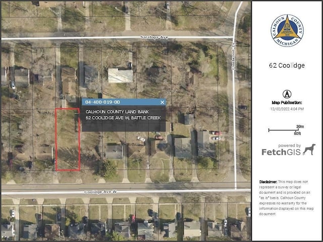 62 W Coolidge Ave, Battle Creek MI, 49037 land for sale