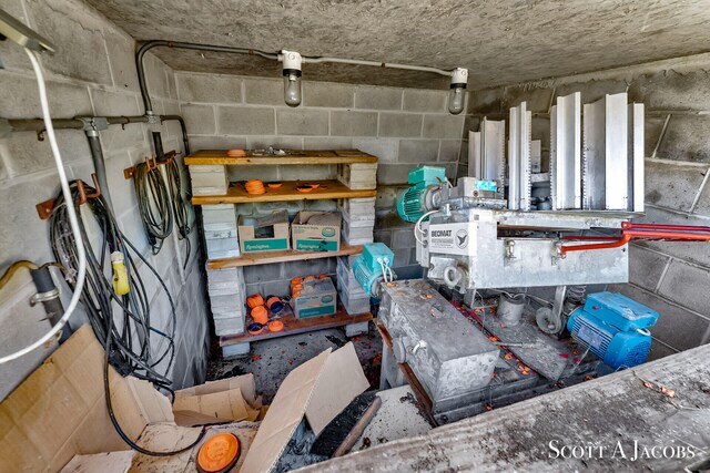 view of storage room