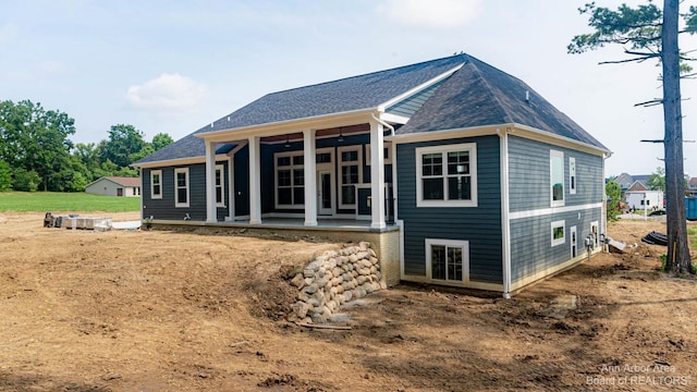 rear view of property with a patio