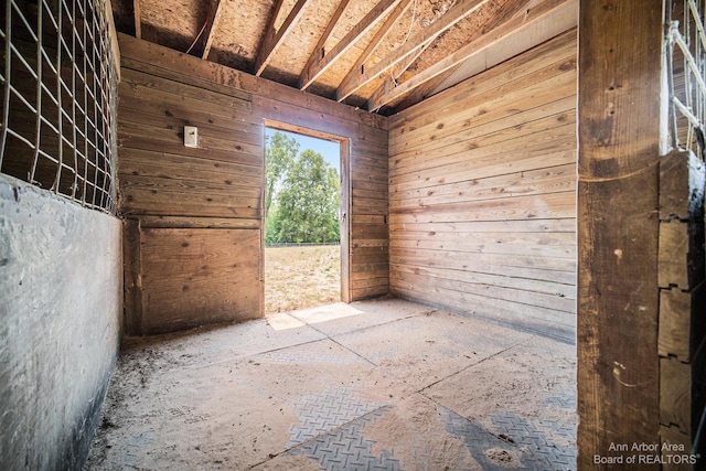 view of horse barn