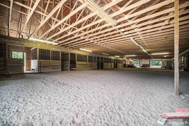 view of horse barn