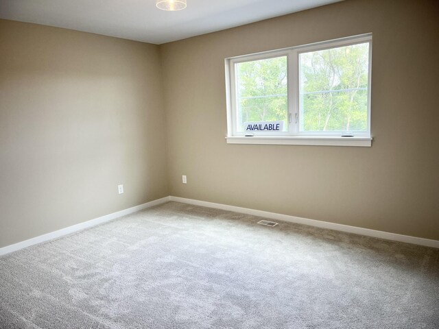 empty room featuring carpet floors