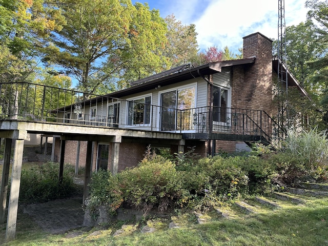 view of rear view of property