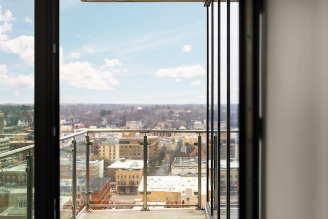 view of balcony