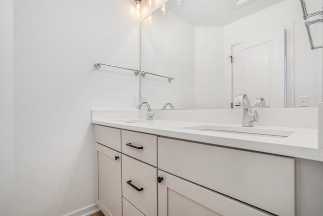 bathroom with vanity